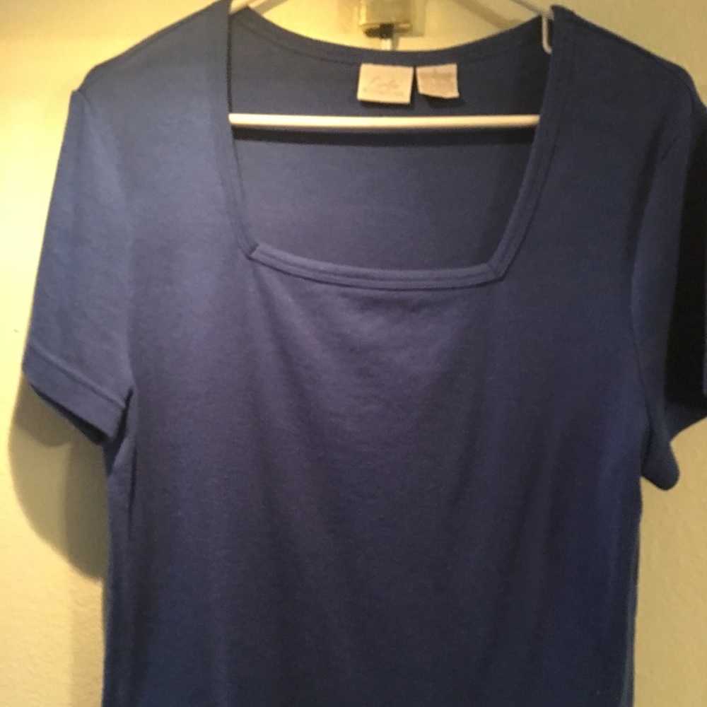 Blue Short Sleeve Top